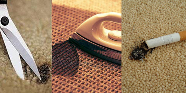 چگونه انواع سوختگی های فرش را از بین ببریم؟