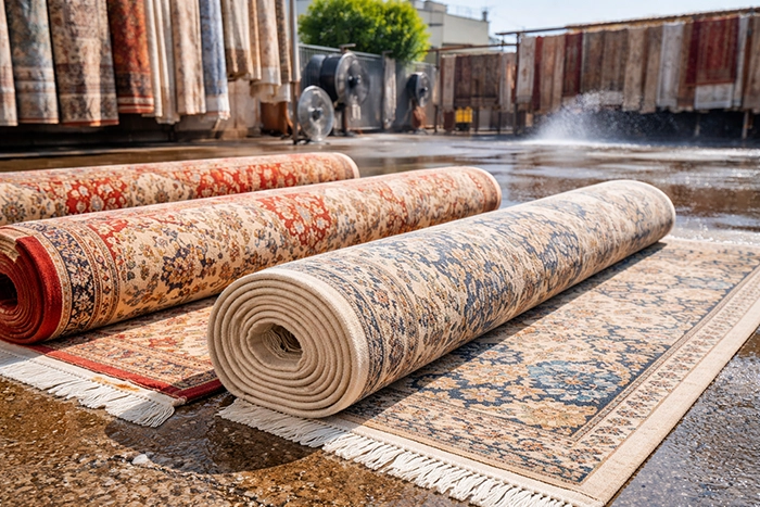 تأثیر آب‌وهوا بر قالیشویی و نگهداری فرش ماشینی