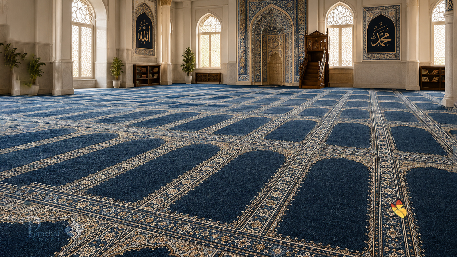الخصائص الأساسية للسجاد المستخدم في قاعات الصلاة